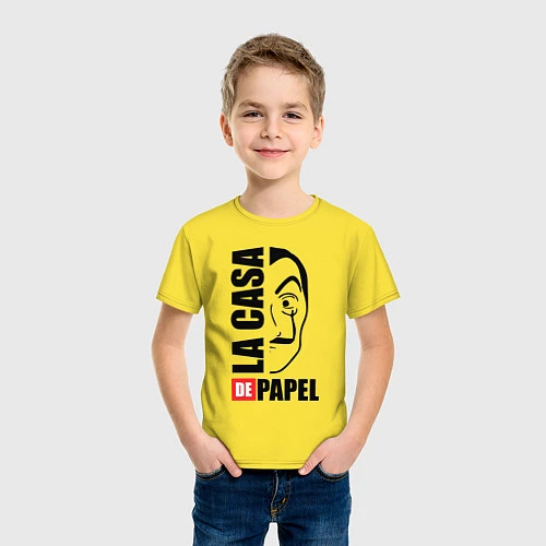 Детская футболка La Casa de Papel / Желтый – фото 3