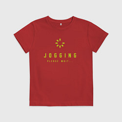 Футболка хлопковая детская Jogging, цвет: красный