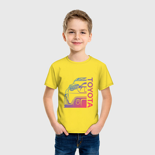 Детская футболка TOYOTA Z / Желтый – фото 3
