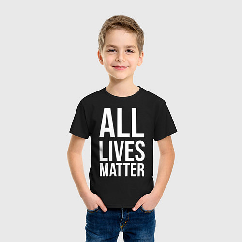 Детская футболка ALL LIVES MATTER / Черный – фото 3