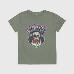 Футболка хлопковая детская Орксий Waaagh, цвет: авокадо