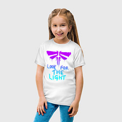 Футболка хлопковая детская ЦИКАДЫ LOOK FOR THE LIGHT, цвет: белый — фото 2