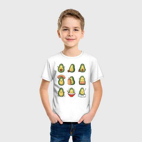 Детская футболка Life Avocado / Белый – фото 3