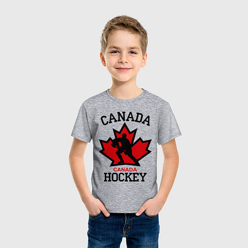 Детская футболка Canada Hockey / Меланж – фото 3