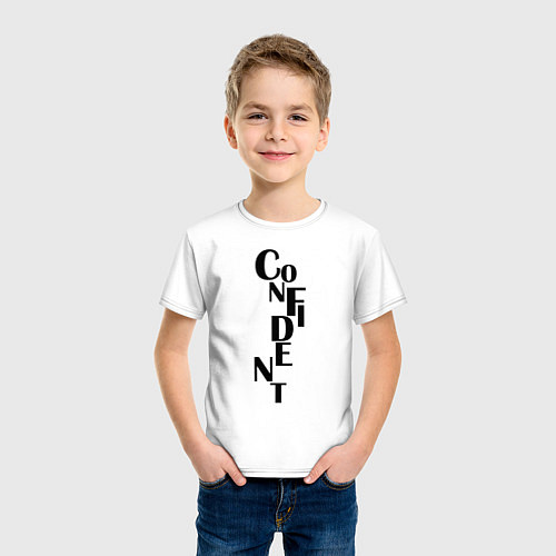 Детская футболка Confident / Белый – фото 3