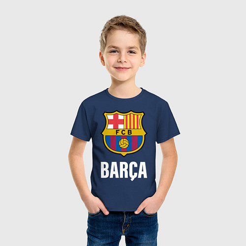 Детская футболка BARCA / Тёмно-синий – фото 3