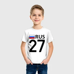 Футболка хлопковая детская RUS 27, цвет: белый — фото 2
