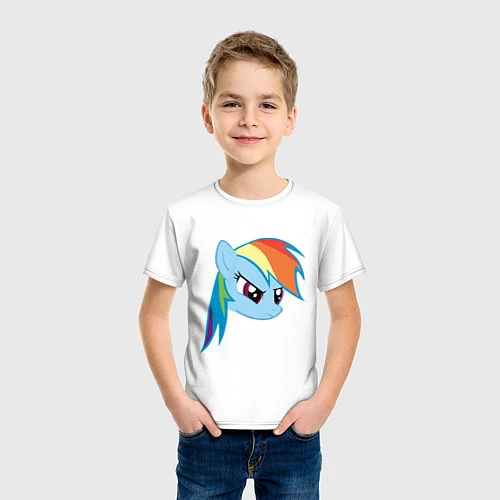 Детская футболка Rainbow Dash / Белый – фото 3
