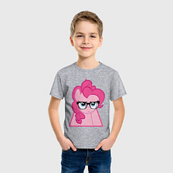 Футболка хлопковая детская Pinky Pie hipster, цвет: меланж — фото 2