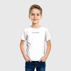 Футболка хлопковая детская PLUXURY, цвет: белый — фото 2