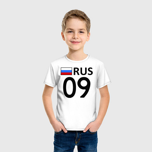 Детская футболка RUS 09 / Белый – фото 3