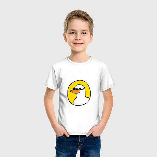 Детская футболка Утка / Белый – фото 3