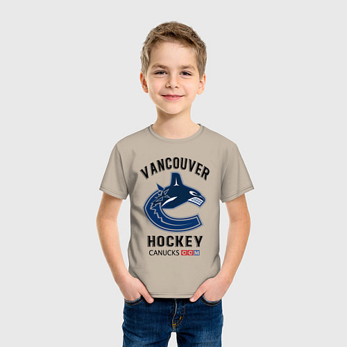 Детская футболка VANCOUVER CANUCKS NHL / Миндальный – фото 3