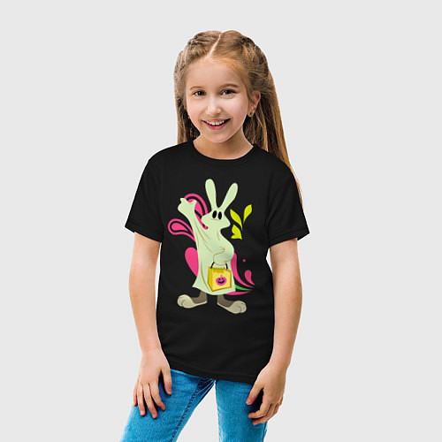 Детская футболка Багз Хэллоуин / Черный – фото 4