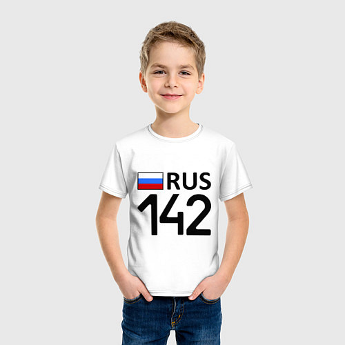 Детская футболка RUS 142 / Белый – фото 3