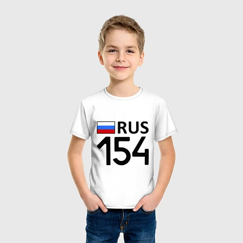 Детская футболка RUS 154 / Белый – фото 3