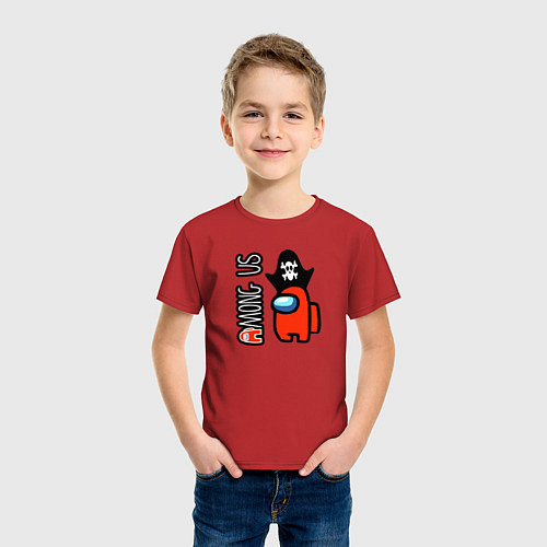 Детская футболка Among us / Красный – фото 3