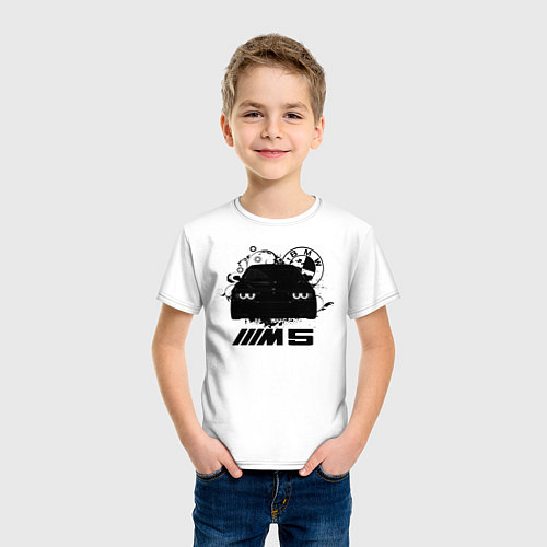 Детская футболка BMW M5 E39 / Белый – фото 3