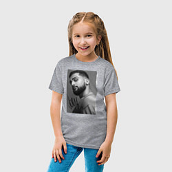 Футболка хлопковая детская Jony, цвет: меланж — фото 2