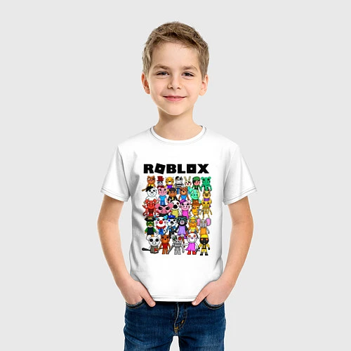 Детская футболка ROBLOX PIGGY / Белый – фото 3
