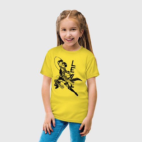 Детская футболка Атака на титанов / Желтый – фото 4