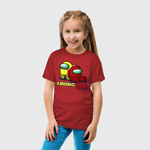Детская футболка AMONG US / Красный – фото 4