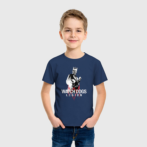 Детская футболка Watch Dogs: Legion / Тёмно-синий – фото 3