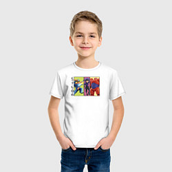 Футболка хлопковая детская Big Hero 6, цвет: белый — фото 2