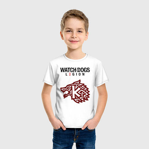 Детская футболка Преступность Watch Dogs Legion / Белый – фото 3