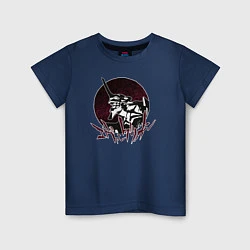 Футболка хлопковая детская Evangelion, цвет: тёмно-синий