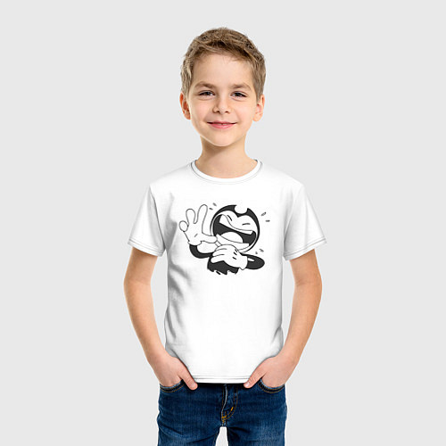 Детская футболка Bendy And The Ink Machine / Белый – фото 3