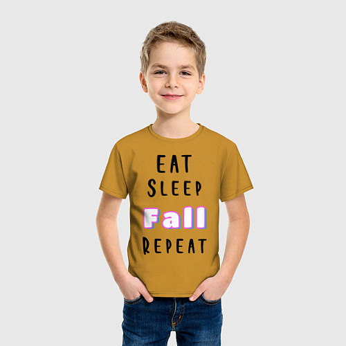 Детская футболка Fall Guys / Горчичный – фото 3