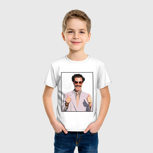 Детская футболка Борат Z / Белый – фото 3