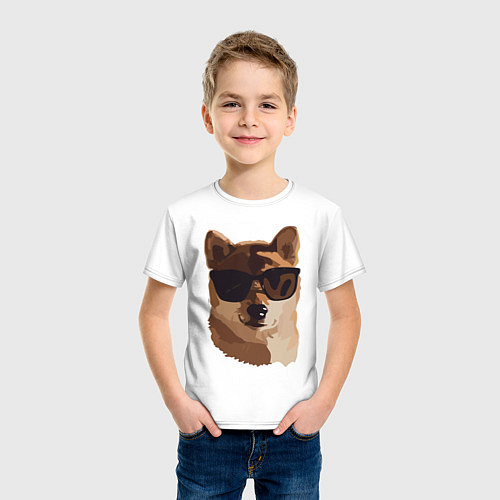 Детская футболка Собакен / Белый – фото 3