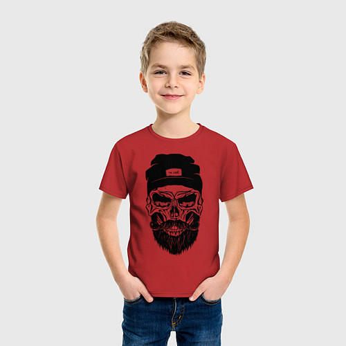 Детская футболка Хипстер / Красный – фото 3
