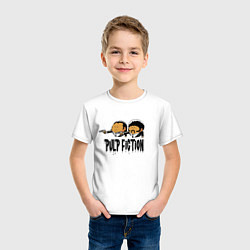 Футболка хлопковая детская Pulp fiction, цвет: белый — фото 2
