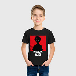 Футболка хлопковая детская Mob psycho 100 Z, цвет: черный — фото 2