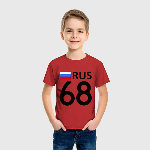 Детская футболка RUS 68 / Красный – фото 3