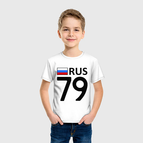 Детская футболка RUS 79 / Белый – фото 3