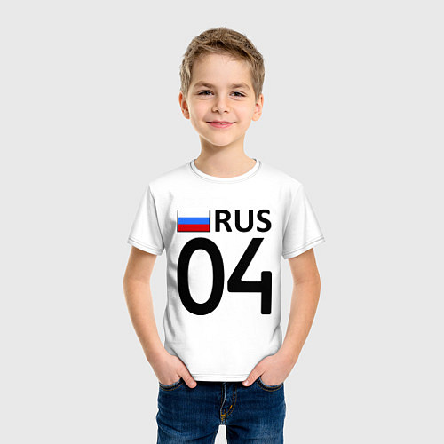 Детская футболка RUS 04 / Белый – фото 3