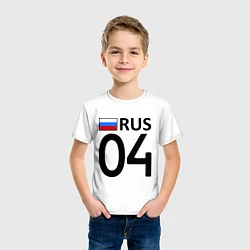Футболка хлопковая детская RUS 04, цвет: белый — фото 2