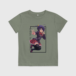 Футболка хлопковая детская Рикка Таканаси Чудачества любви не помеха!, цвет: авокадо