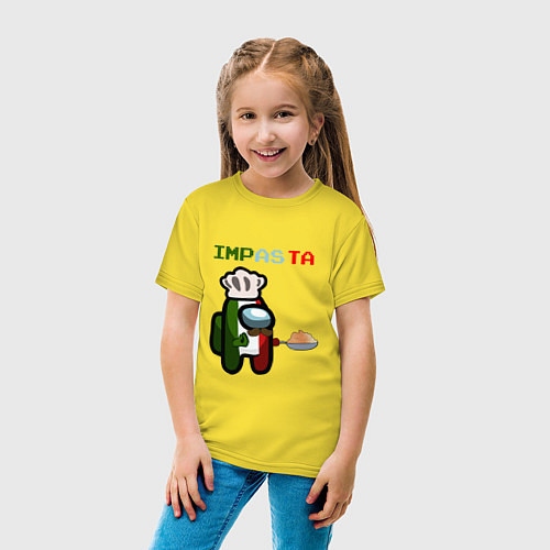 Детская футболка Impasta Among Us Z / Желтый – фото 4
