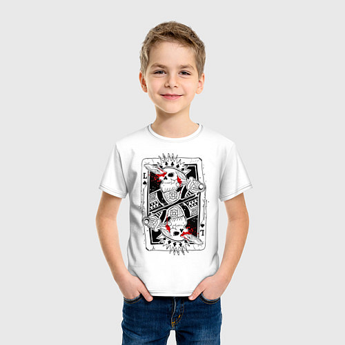Детская футболка Пиковый король / Белый – фото 3