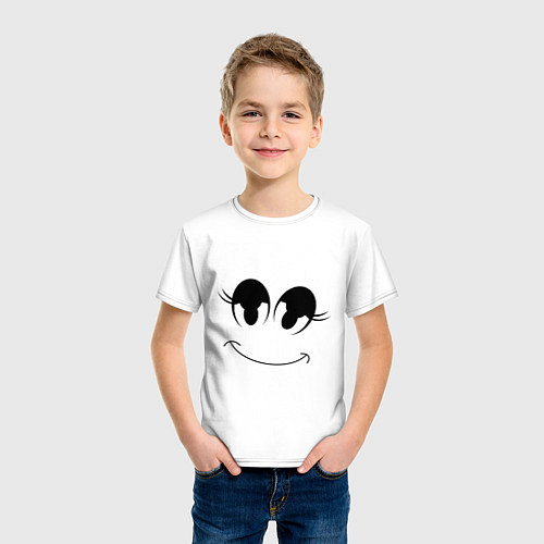 Детская футболка Довольная моська / Белый – фото 3