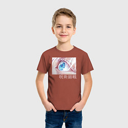 Футболка хлопковая детская Магическая битва, цвет: кирпичный — фото 2