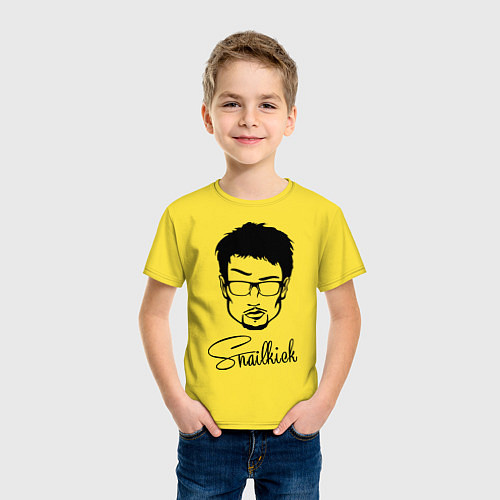Детская футболка Snailkick / Желтый – фото 3