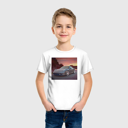 Детская футболка Porshe / Белый – фото 3