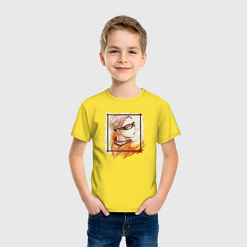 Детская футболка Кей / Желтый – фото 3