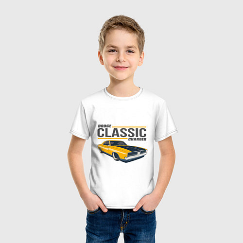 Детская футболка Dodge / Белый – фото 3